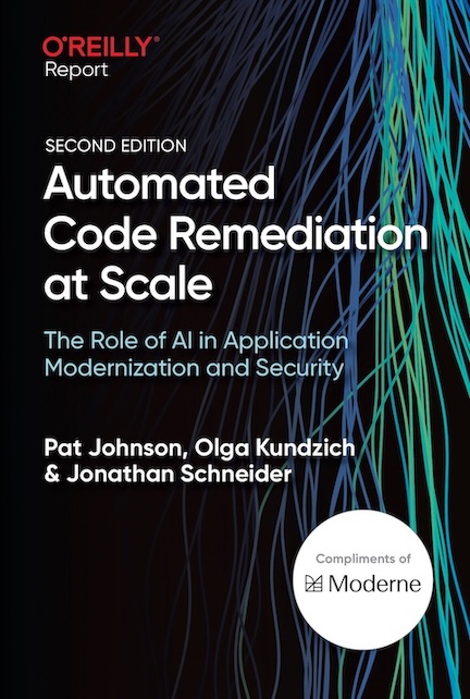 Automated Code Remediation at Scale O'Reilly ebook cover